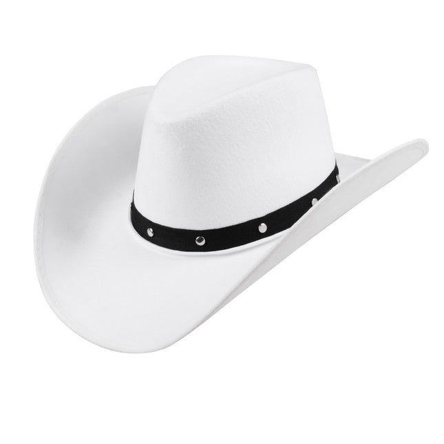 Chapeau de cow-boy blanc