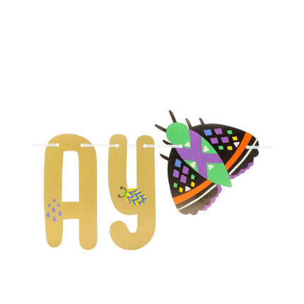 Guirlande de lettres Insectes Happy Buzzzzday 1.5m