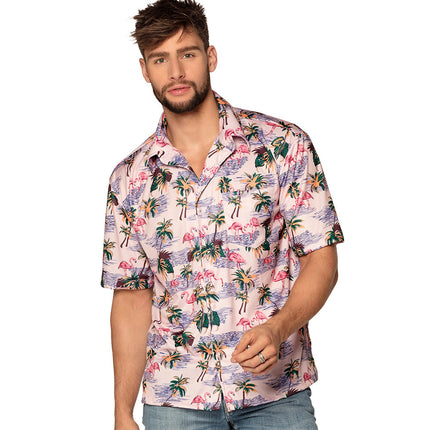 Chemise flamant rose Hommes