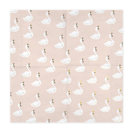 Serviettes de table Swan 33cm 20pcs