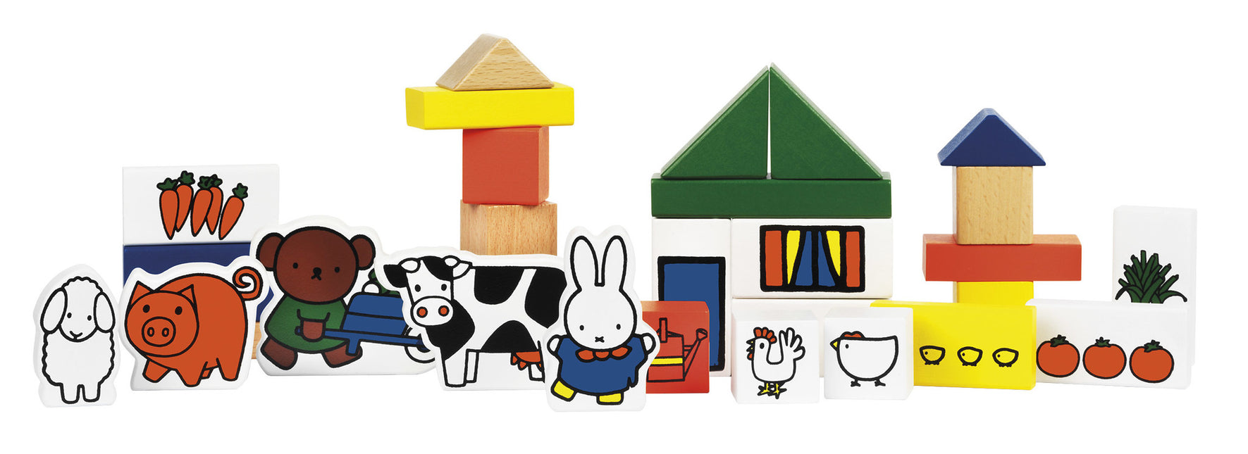 Ferme de blocs de bois Miffy