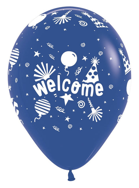 Ballons Welcome Fashion Solid Mix 30cm 25pcs