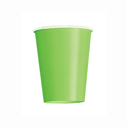 Gobelets vert lime 266ml 14pcs