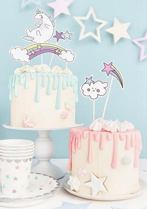 Set de décoration de gâteau licorne 5 pièces