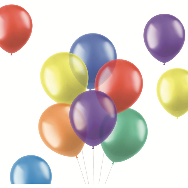 Ballons de couleur transparents 33cm 10pcs