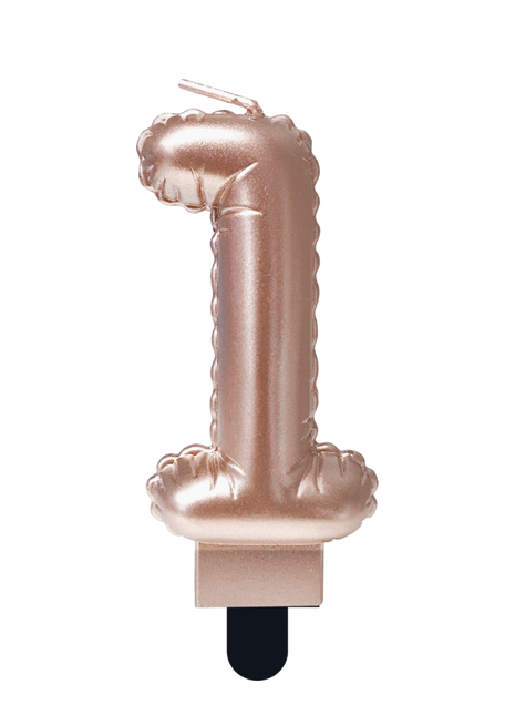 Ballon en feuille Candle Rose Gold 1 10cm