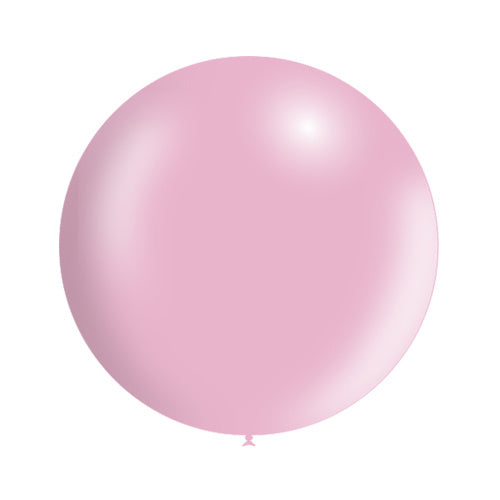 Ballon géant rose clair métallisé 60cm