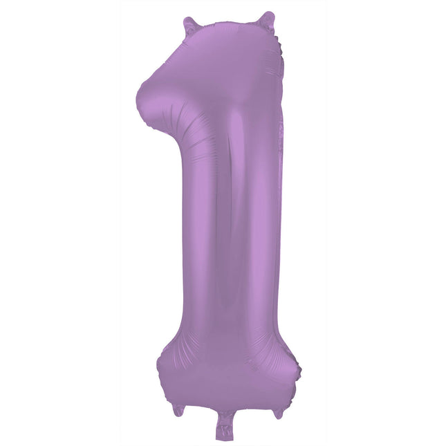 Ballon de baudruche Figure 1 Matt Purple XL 86cm vide