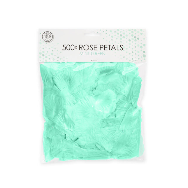 Pétales de rose vert menthe 500pcs