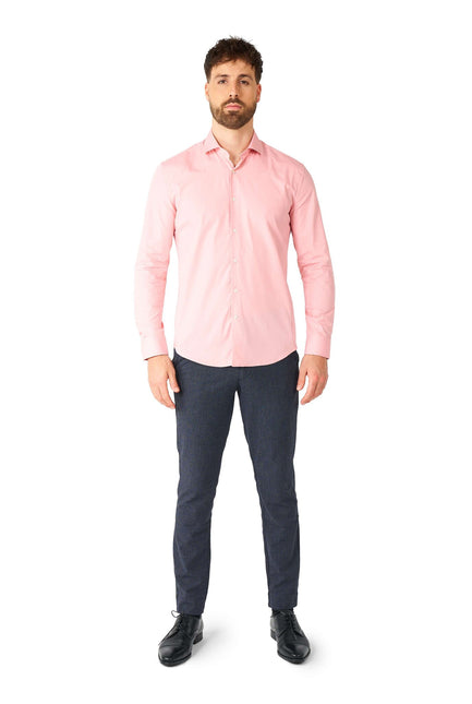 Chemise rose pâle pour hommes OppoSuits