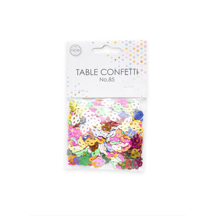 Confettis de table 85 ans colorés