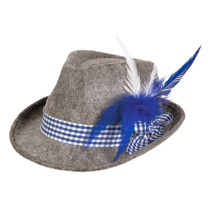 Chapeau Oktoberfest Tiroler Gris Bleu