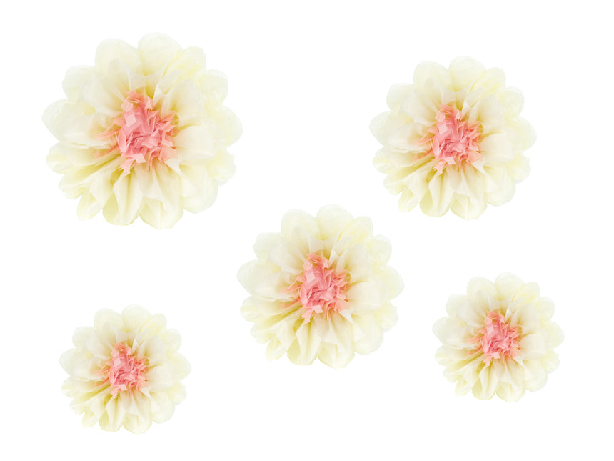 Pompons Fleurs 5pcs