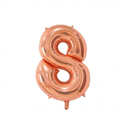 Ballon de baudruche Figure 8 Rose Gold 66cm