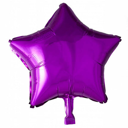 Ballon à l'hélium Étoile Fuchsia 46cm vide