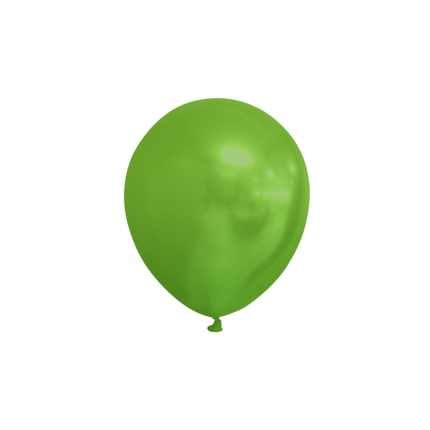 Ballons vert citron métallisé 13cm 100pcs