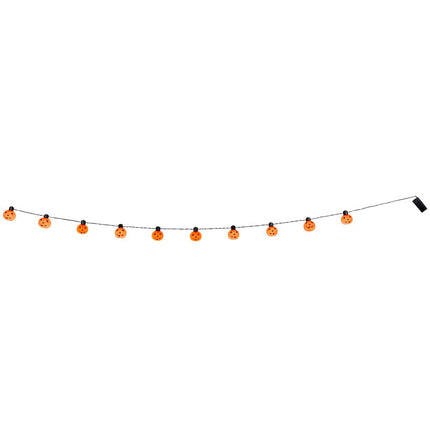 Guirlande lumineuse Halloween LED Citrouille 1.75m