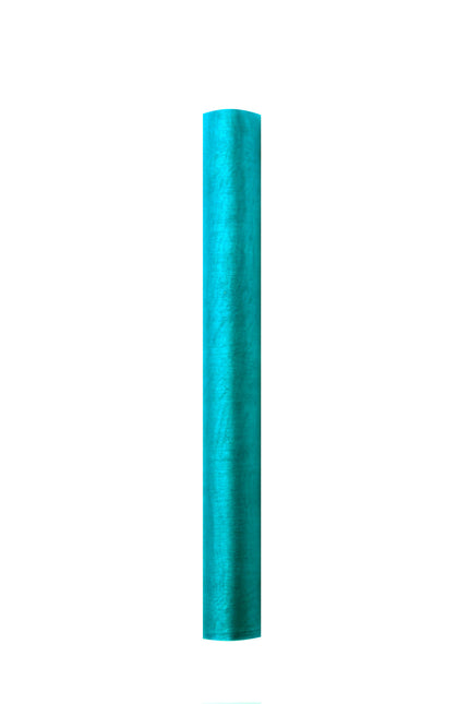 Tissu organza turquoise 36cm 9m