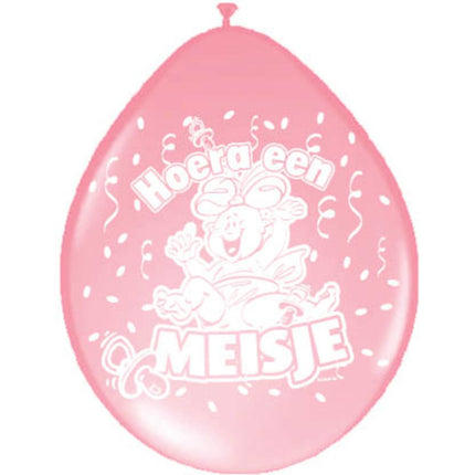 Ballons de naissance fille 30cm 8pcs