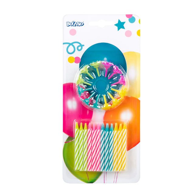 Bougies colorées 5cm 24pcs