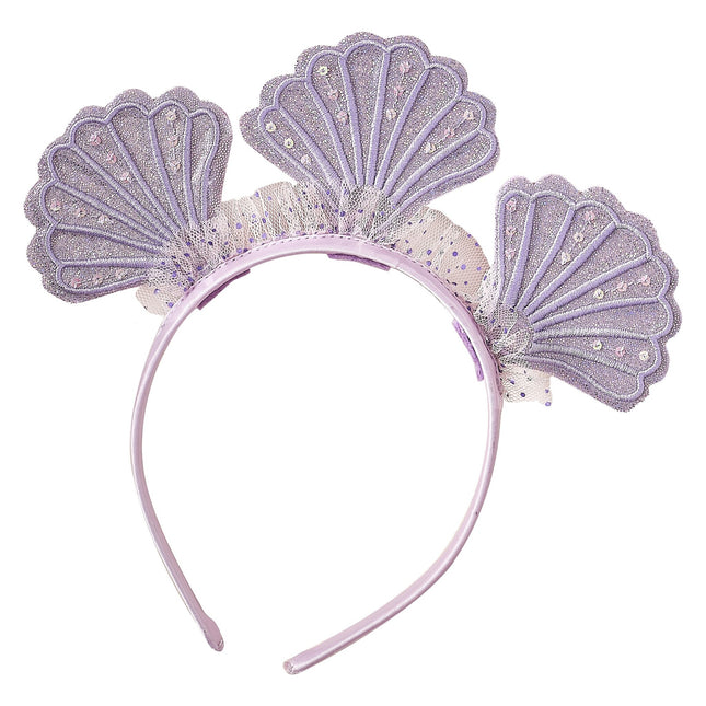 Bandeau de cheveux de sirène Coquillages violets