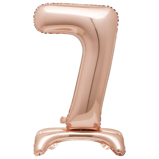 Ballon de baudruche Figure 7 Rose Gold Standard 76cm