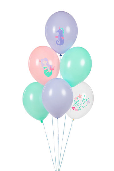 Ballons de sirène 30cm 6pcs