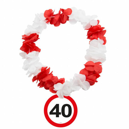 Panneau de signalisation Hawaii Wreath 40 Years