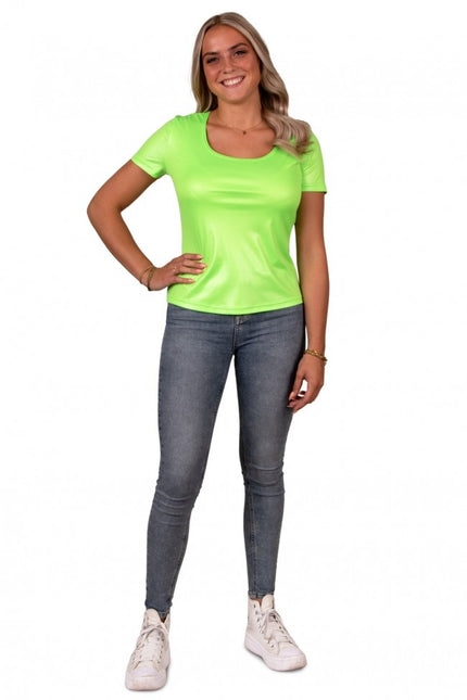 T-Shirt femme vert fluo