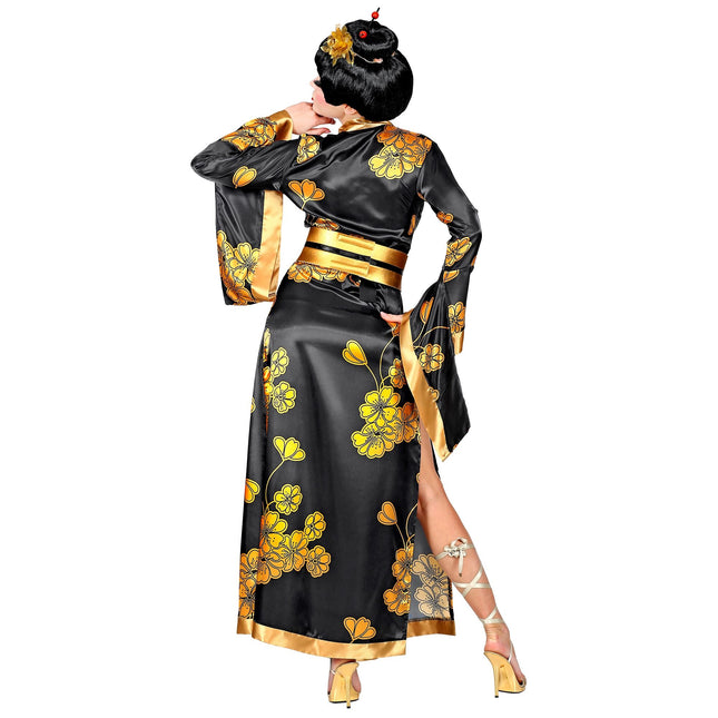 Costume chinois Noir Or Dames