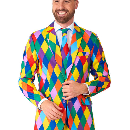 Costume de clown arc-en-ciel Hommes Suitmeister