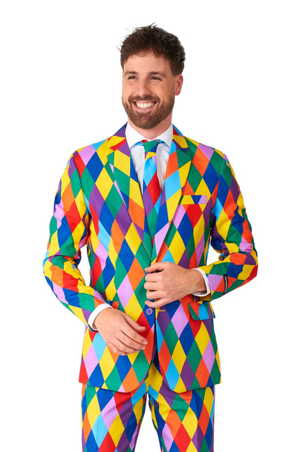 Costume de clown arc-en-ciel Hommes Suitmeister