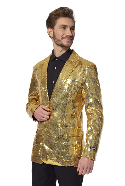 Costume d'or à paillettes