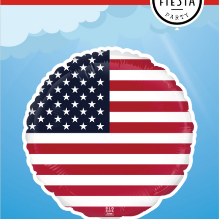 America Helium Balloon Empty 45cm