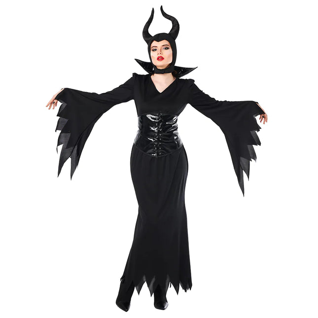 Costume d'Halloween Femme sorcière noire