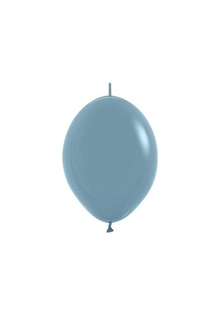 Ballons Pastel Bleu Crépuscule 15cm 50pcs