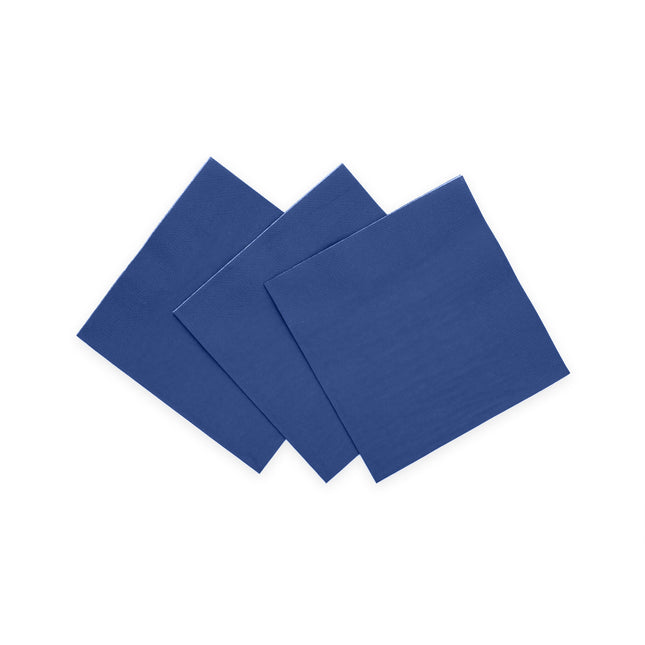 Serviettes de table bleues 3 couches 24cm 20pcs