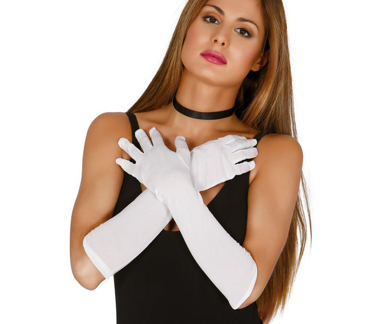 Gants blancs 45cm