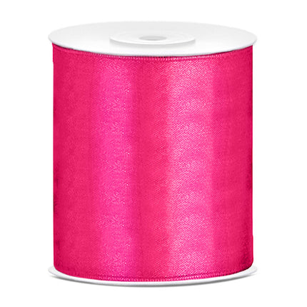 Ruban de satin Fuchsia 100mm 25m