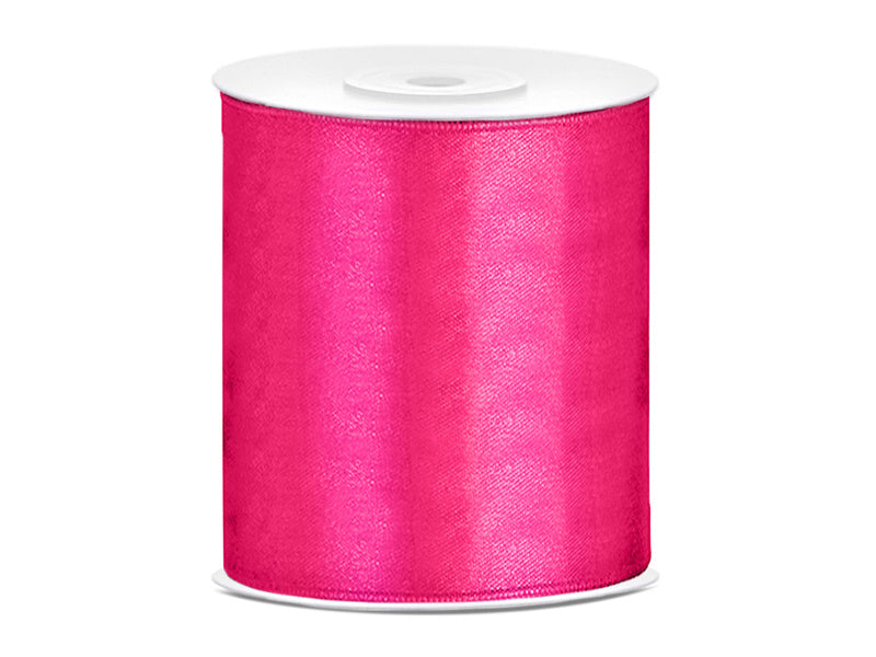 Ruban de satin Fuchsia 100mm 25m