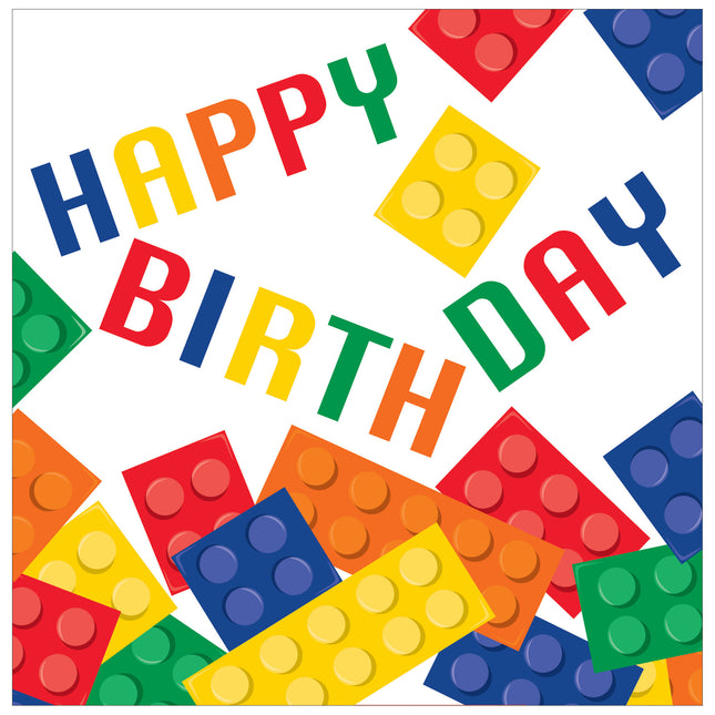 Serviettes Lego Happy Birthday 33cm 16pcs