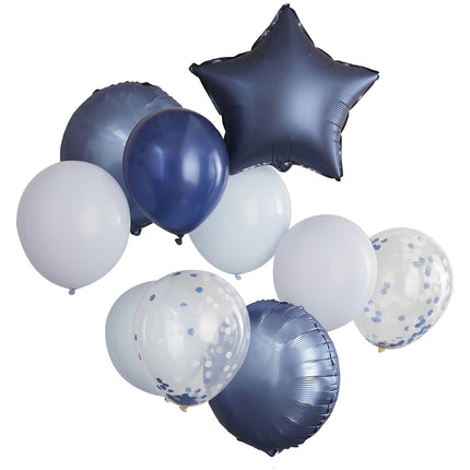 Ensemble de ballons bleus Étoile