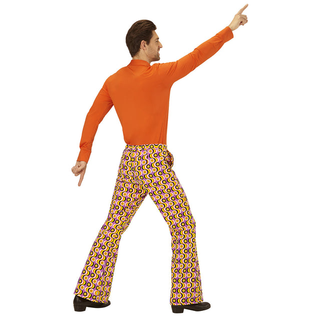 Pantalon Disco 70S Lilas Hommes