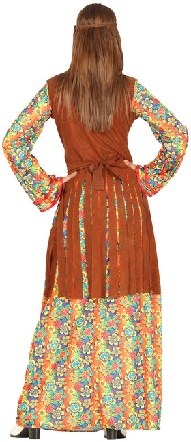 Costume floral pour femme Hippie 60S