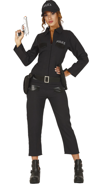 Costume de policier pour dames noir