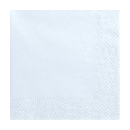 Serviettes de table bleu clair Pastel 33cm 20pcs