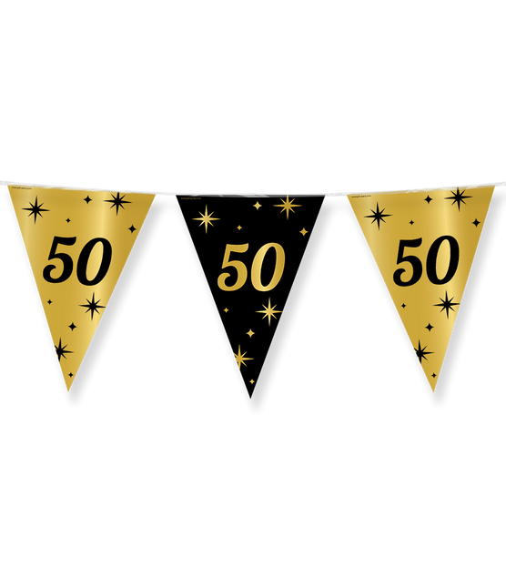 Flagline 50 Years Gold Black 10m