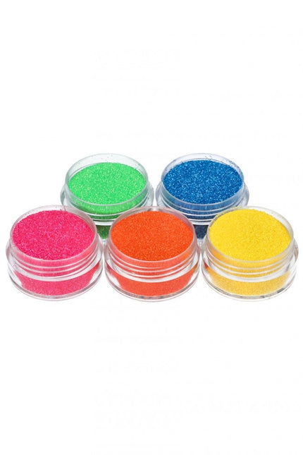 Set de tatouage à paillettes colorées Néon 5pcs