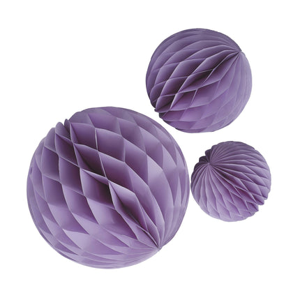 Nid d'abeilles violet 3pcs