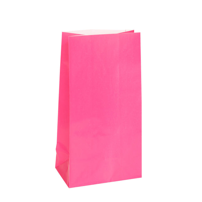 Sacs de fête rose 25cm 12pcs